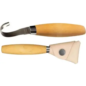 Morakniv Hook Knife 162 (S) Double Edge + Leather Sheath řezbářský nůž obraz