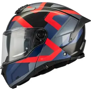 MT Helmets Atom 2 SV Dexter B15 modro-černo-červená - M - 57-58 cm obraz
