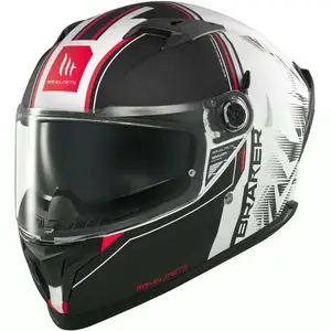 MT Helmets Braker SV Charm matná černo-bílá - S - 55-56 cm obraz