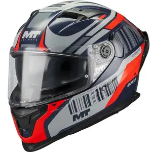 MT Helmets Braker SV Cockpit B5 modro-šedo-červená - S - 55-56 cm obraz