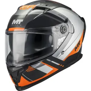 MT Helmets Braker SV Inception B4 černo-šedo-oranžová - S - 55-56 cm obraz