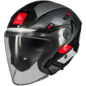 MT Helmets Cosmo SV Silence černo-šedo-bílá - S - 55-56 cm obraz