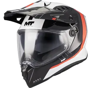 MT Helmets Enduro helma na motorku Track SV Nomad A15 bílo-černo-červená - S - 55-56 cm obraz