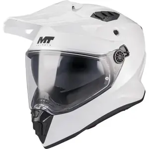 MT Helmets Enduro helma na motorku Track SV Pure A0 bílá - S - 55-56 cm obraz