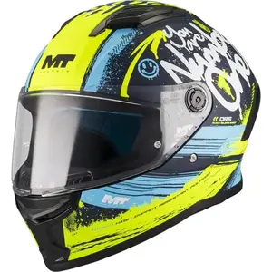 MT Helmets Integrální helma Stinger 2 Rocket C3 modro-fluo žlutá - S - 55-56 cm obraz