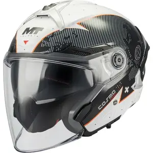 MT Helmets Otevřená helma Cosmo SV Layout A1 černo-šedá - XS - 53-54 cm obraz