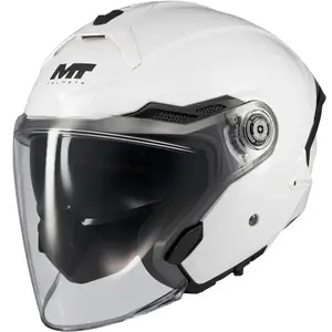 MT Helmets Otevřená helma Cosmo SV Pure A0 bílá - XS - 53-54 cm obraz