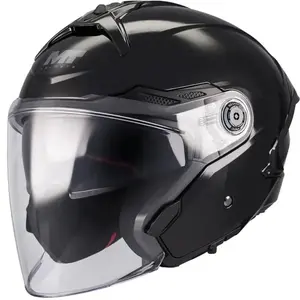 MT Helmets Otevřená helma Cosmo SV Pure A1 černá - XS - 53-54 cm obraz