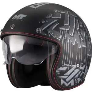 MT Helmets Otevřená helma Lemans 2 SV S Dystopic B12 matná černo-šedá - XL - 61-62 cm obraz