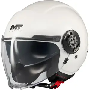 MT Helmets Otevřená helma Viale SV S Pure A0 bílá - S - 55-56 cm obraz