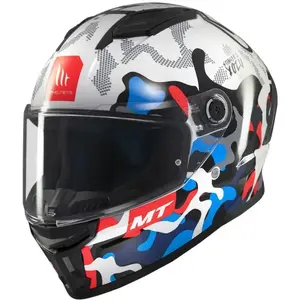 MT Helmets Stinger 2 Yozu bílo-modrá - XS - 53-54 cm obraz