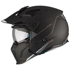 MT Helmets Streetfighter SV S Solid A1 černá matná s iridiovou clonou - otevřená přilba s maskou - XS - 53-54 cm obraz