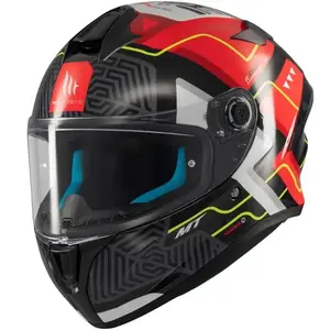 MT Helmets Targo S Brik lesklá černo-červená - S - 55-56 cm obraz