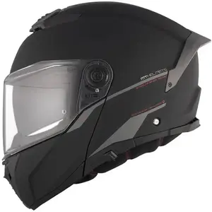 MT Helmets Vyklápěcí helma ATOM 2 SV SOLID A1 černá matná - S - 55-56 cm obraz