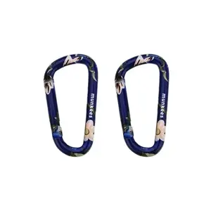 Munkees Flower Blue S - 2 kusy karabina obraz