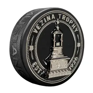 Mustang Fanouškovský puk NHL 3D Silver Medallion Vezina Trophy obraz