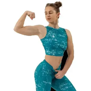 Nebbia Crop top tílko ROUGH GIRL 617 - XS - zelená obraz