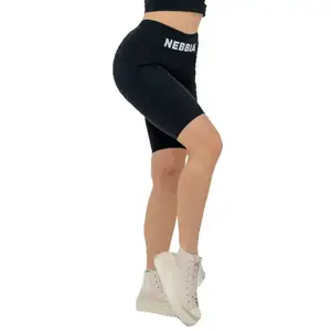 Nebbia Cyklistické šortky s vysokým pasem 10” GYM THERAPY 628 - XS - černá obraz
