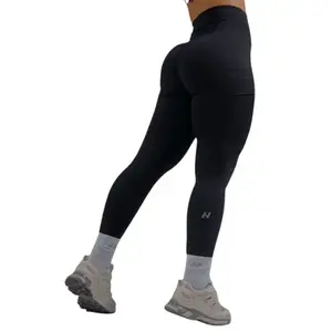 Nebbia High-waist tvarující legíny s kapsami PRIMAL 851 - XS - černá obraz