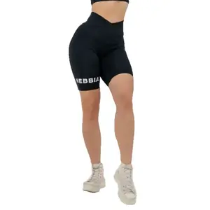 Nebbia Legínové šortky s vysokým pasem 9” SNATCHED 614 - XS - černá obraz