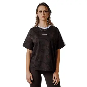 Nebbia Relaxed fit tričko POWER 894 - S - tmavě hnědá camo obraz