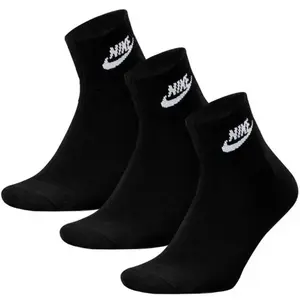 Nike 3 PACK-U NK NSW EVERYDAY ESSENTIAL AN-Black ponožky - Velikost 38/42 obraz