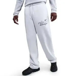 Nike M NK CLUB BNGEE PNT SWSH SPRT WHITE/METALLIC SILVER pánské tepláky - Velikost M obraz