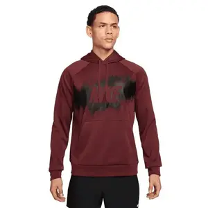 Nike M NK TF FLEECE PO HD GFX DARK TEAM RED pánská mikina - Velikost L obraz