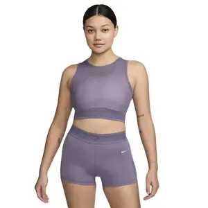 Nike Pro MESH TANK-509 DAYBREAK/WHITE dámské tréninkové tílko - Velikost L obraz