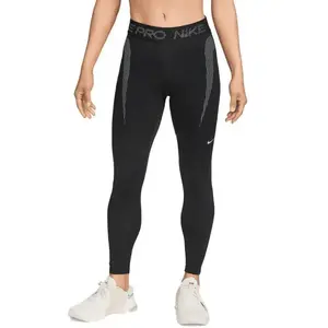 Nike Pro W NP DF MR 7/8 TIGHT TT GRX-010-Black dámské legíny - Velikost XS obraz