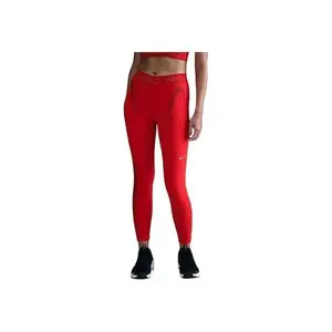 Nike Pro W NP DF MR 7/8 TIGHT TT GRX-657-Red dámské legíny - Velikost M obraz