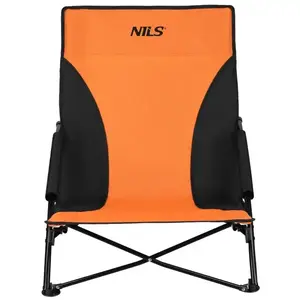 NILS Plážové křeslo NC3035 oranžovo-černé obraz