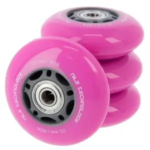 Nils PU kolečka s ložisky EXTREME 70x24mm ABEC 7 růžové obraz