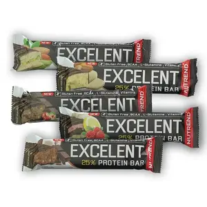 Nutrend Excelent 25% Protein Bar 85g gluten free - Jahodový dort v mléčné čokoládě obraz