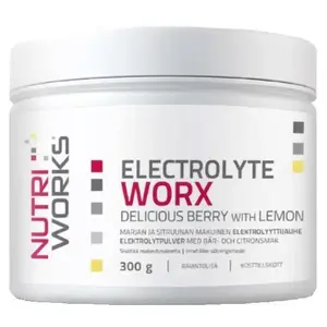 NutriWorks Electrolyte Worx NEW 300g - Broskvový čaj obraz
