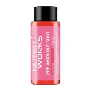 NutriWorks Pre-Workout SHOT 100ml - Malina obraz