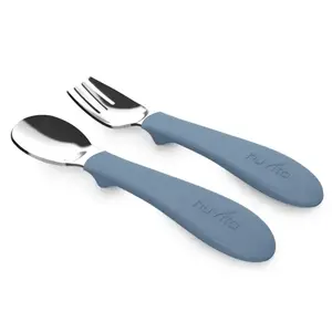 Nuvita Set lžička a vidlička Powder Blue obraz
