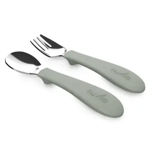 Nuvita Set lžička a vidlička Sage Green obraz