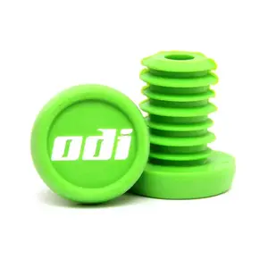 ODI Koncovky řídítek "Push-in" NEW plast zelené obraz