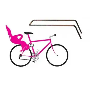 Ok Baby šedá kovová vzpěra dětské cyklosedačky pro velký rám obraz