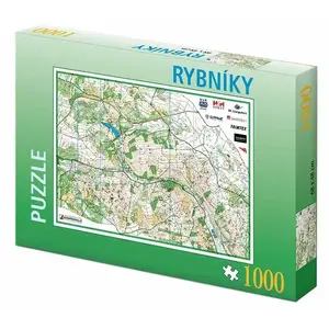 Orienteering.cz Rybníky 1000 dílků 68x48 cm motiv OB mapa puzzle obraz