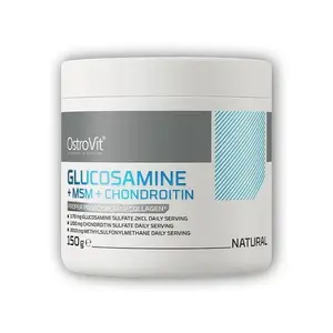 Ostrovit Glucosamine + MSM + chondroitine powder 150g natural obraz