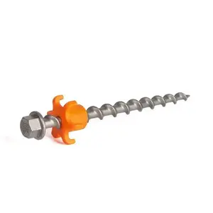 Peggy Peg Peg&Stop stříbrno-oranžové nerezové 20 cm kolíky s kontramatkou obraz