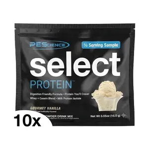 PEScience 10x Select Protein 15, 5g - Gourmet vanilla obraz