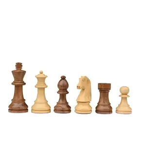 Philos Spiele Šachové figury Artuš 78mm natural s dvojitým závažím obraz