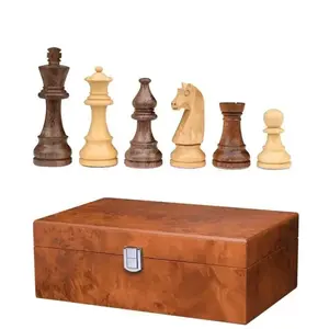 Philos Spiele Titus č. 4 65 mm šachové figury s mahagonovou krabičkou obraz