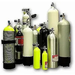 Plnění tlakových lahví vzduchem obraz