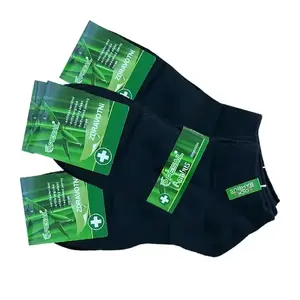 Ponožky bambusové kotníkové černé 3 páry - EU 35-38 obraz