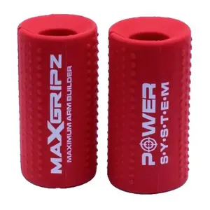 Power System Gripy na posilovací tyč MAX GRIPZ - M - červená obraz