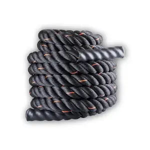 Power System Posilovací lano Battle Rope 12m černé obraz